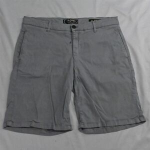 Jack of Spades 34 x 10" Gray Mens Stretch‎ Montauk Comfort Bermuda Chino Shorts